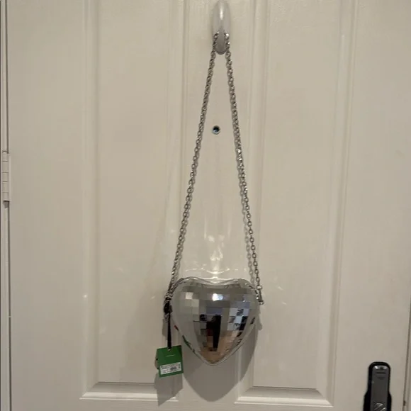 Disco Heart Crossbody Bag - kate spade new york x Target Silver - Picture 7 of 9